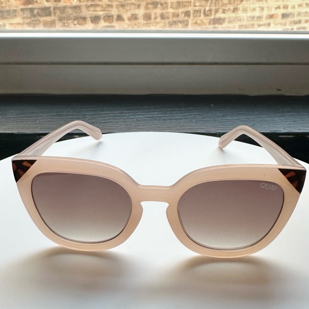 🌸QUAY🌸 Noosa Pink/Brown Cat Eye Sunglasses - Picture 6 of 13